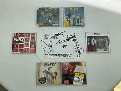 McFLY CD's X 6 BEST OF MEMORY LANE RED NOSE “SIGNED SHEET” POSTERS JOB LOT  • £30