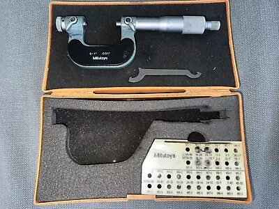 Mitutoyo Screw Thread Micrometer No. 126-137 0-1  .001  • $389.99