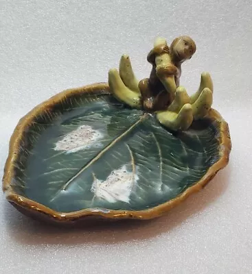 Majorca Monkey Dish With Bananas Clay EXC • $48.88