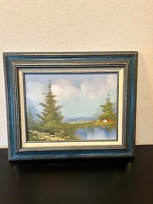Vintage 1970’s Framed & Signed Oil Painting Landscape Beautiful • $70