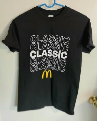 McDonald's McDelivery Classic Uber Eats Women's Black T-Shirt S Small • £9.64