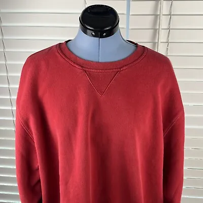 Everlast Sport Crewneck Size Large Red Maroon Pullover Sweatshirt Boxing Men's • $19.11