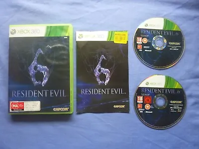 Resident Evil 6 XBOX 360 Tested Working Complete + Manual • $9.95