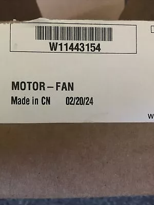 Whirlpool Microwave Cooling Fan Motor # W11325927 NEW • $12