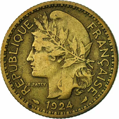 [#420717] Coin Togo Franc 1924 Paris EF Aluminum-Bronze KM:2 • $49.34