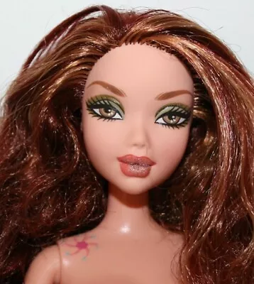 My Scene Barbie Doll CHELSEA Wavy Red Hair Pierced Ears Shoulder Tattoo • $25.99