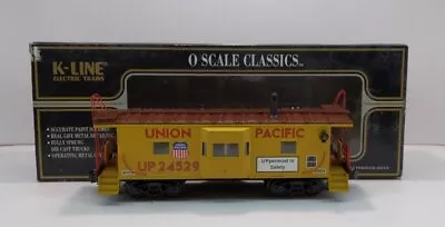 K-Line K612-2112 O Gauge Union Pacific Bay Window Caboose W/ Smoke Unit EX/Box • $59.99