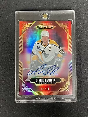 2020 Upper Deck Stature Lemieux 7 Card RAINBOW PARALLEL 2 Auto’s! • $690.63