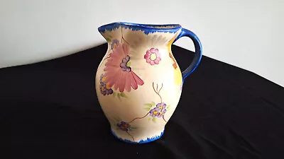 Vintage Ivory Ware Hancocks England Hand Painted Jug / Pitcher Floral Design • £17.75