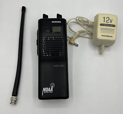 Maxon C/B Weather Handheld Radio Model HCB-30A 40 Channel W/power Supply NOAA • $33.95