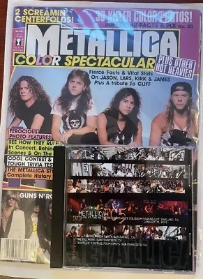 Rare! METALLICA Bundle DVD/ Vintage Magazine- HQ Relaunch Fillmore Kimo’s • $50.99