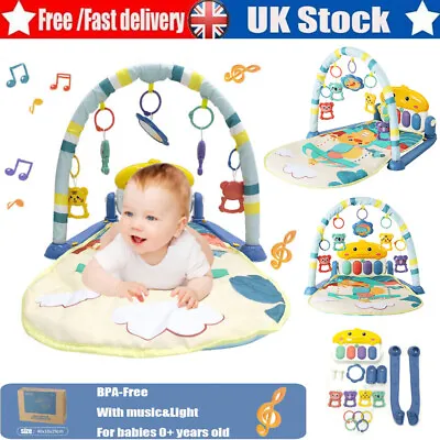 £20.99 • Buy 3-in-1 Baby Kick And Play Piano Gym Infant Toddler Activity Play Mat W/ Toys UK