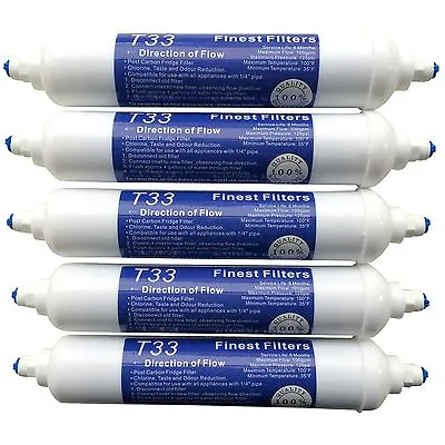 10 X In Line Fridge Water Filters Compatible With Samsung Daewoo LG Etc • £37.99