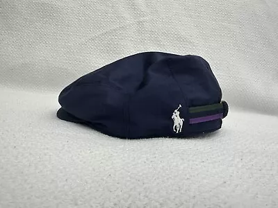 Polo By Ralph Lauren Navy Wimbledon Drivers Cap - Size S / M • £77.50