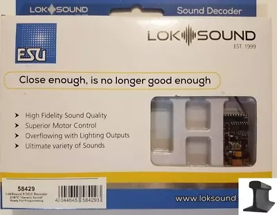 ESU 58429 ~ New 2024 ~ LokSound V5.0 DCC 21 MTC Pin Sound Blank Decoder  NEM6660 • $97.23