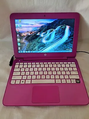 HP Stream 11-D011WM Windows 8.1 PINK WORKS With Charger • $80