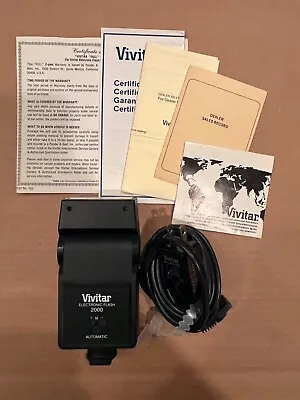 VIVITAR Electronic Flash 2000 Automatic Pre Owned • $9