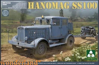 Takom 1/35 Scale Hanomag SS100 WWII German Tractor #2068 Model Kit • $31.80