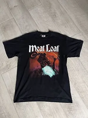Vintage Meat Loaf Tee 2002 Tour Bat Our Of Hell Size L • £70.37