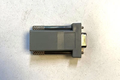 £9.99 • Buy 2x 9 Pin Serial DB9 RS232 Female To RJ45 Female Network Socket Adapter Connecter