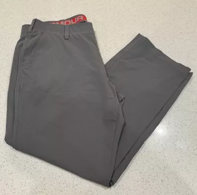 Under Armour Pants Mens 40x30 Gray Golf Tech Breathable Performance Outdoor • $13.49
