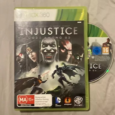 Injustice Gods Among Us Xbox 360 Game PAL *FREE SHIPPING* DC Comics Xbox Games • $5.99
