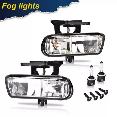 Fit For 00-06 Chevy Suburban Tahoe Clear Bumper Fog Lights Driving Lamps • $18.33