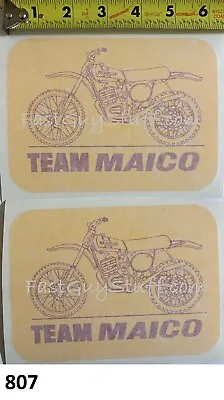 2! Team Maico Bike Vintage Sticker MC AW 125 250 400 450 490 VMX AHRMA Works   • $14.87