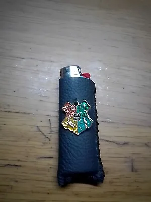 Bic Lighter Cover Genuine Leather Harry Potter Charm Handmade • $9.50