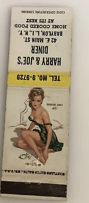 Vintage Maryland Match Pinup Girl Cover Harry Joe Diner Babylon Long Island  NY • $14.52