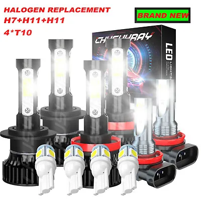 For Ford Fusion 2006-2016 6x Combo LED Headlights Hi/Lo Beam Fog Light Bulbs Kit • $33.69