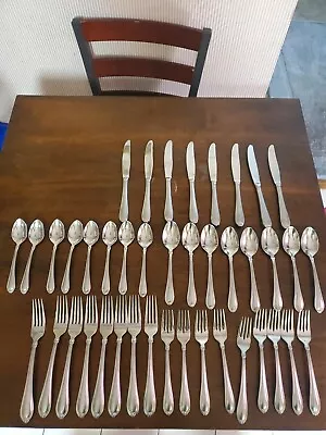 Lenox Stratton  Stainless Steel Flatware Set - Silver (40 Pieces) • $60