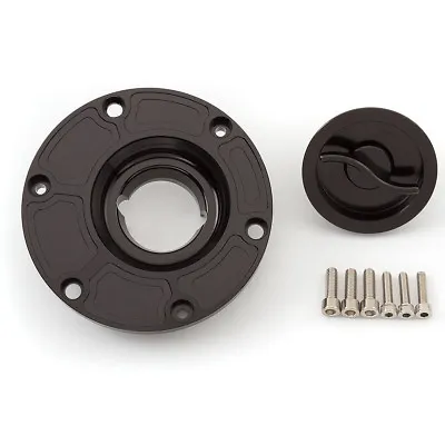 CNC Black Fuel Gas Cap Tank Keyless For Aprilia Triumph Models CNC Machined • $36.66