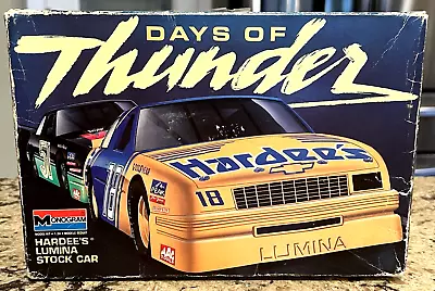 Days Of Thunder Hardee's Lumina Stock Car Monogram 1990 Vintage 1/24 Model Kit • $14.99