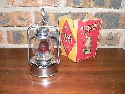 Vintage Crown Battery Operated Hurricane Lantern W/Hook Made In Japan • $30