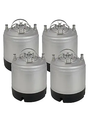 New Kegco 1.75 Gallon Home Brew Ball Lock Keg With Strap Handle - Set Of 4 • $425