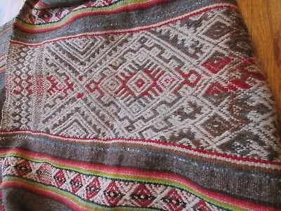 Vintage Indian Blanket 48 X 44 Unbranded Brown Woven • $75