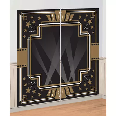 Hollywood Photo Booth Backdrop Scene Setter Add-On Wall Decorating Kit • £4.49