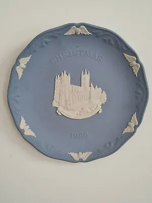 Vintage Wedgwood Jasper Ware Christmas Plate -1986 • £9.99