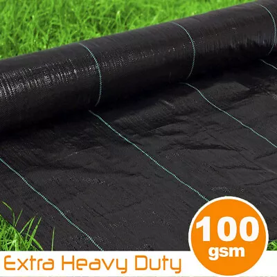 Weed Proof Membrane Weed Control Fabric Ground Cover Weed Barrier Landscape Mat • £6.99