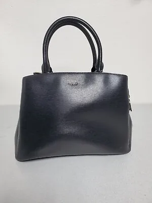 DKNY Paige  Women's Medium Black Leather Handbag Purse Satchel R02D1J42. • $24.99