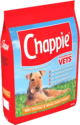 Dry Dog Food Chappie Complete Balanced Chicken And Wholegrain Cereal 15kg • £41.80