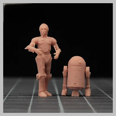 1/43 C3PO R2D2 Robort Man Model Scene Props Mini Doll Figures Fit Cars Vehicles • $22.76