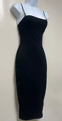 Tom Ford For GUCCI S/S1999 Rare Vintage Black Knit Midi Dress SpaghettiStrap XS  • $2900