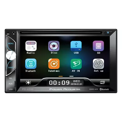 POWER ACOUSTIK PD-620HB 2 DIN DVD/CD Player SD Bluetooth USB Android Link • $69.90