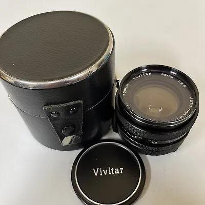 Vivitar Auto Wide-Angle 28mm 1:2.5 EXCELLENT CONDITIONS 58mm Camera Lens • $64.99