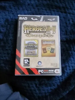 £0.99 • Buy Heroes Of Might And Magic III 3 & IV 4 Complete Pc DVD Rom SO - FAST POST