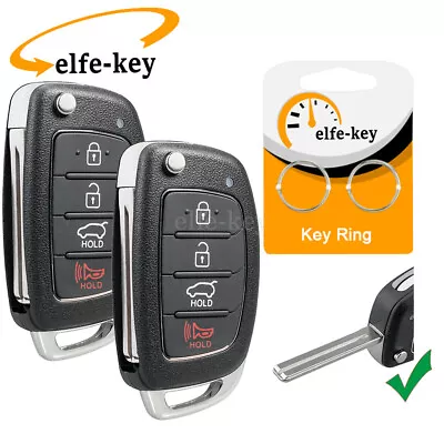 2 Replacement Smart Key Fob Case Shell For Hyundai Sonata 2015-2019 TQ8-RKE-4F16 • $10.99