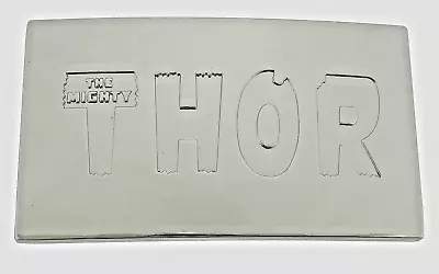 The Mighty Thor Silver Belt Buckle Marvel Comics Hammer Logo Officially Licensed • $7.78