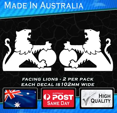Holden LION Style Decals  - Traditional Original Logo Set Of 2 - 102mm Wide • $6.95
